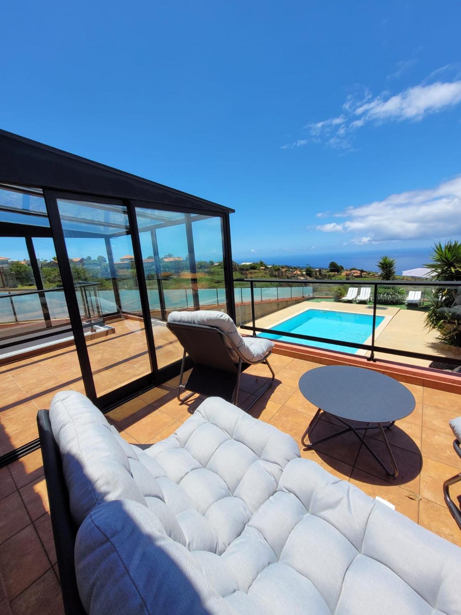 Sunset Paradise Villa With Heated Pool Calheta  Extérieur photo